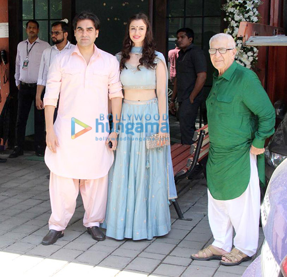 salim khan arbaar khan and georgia andriani snapped at arpita khans residence for ganpati 1