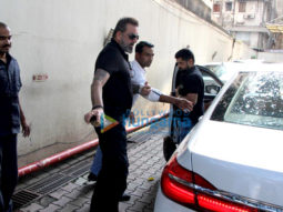 Sanjay Dutt, Alia Bhatt and Aditya Roy Kapur snapped at Vishesh Films office