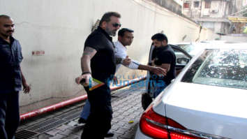 Sanjay Dutt, Alia Bhatt and Aditya Roy Kapur snapped at Vishesh Films office