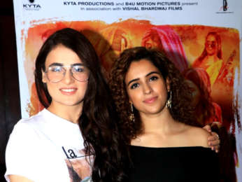 Sanya Malhotra and Radhika Madan snapped during Pataakha interviews at Sun N Sand in Juhu