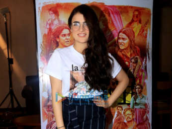 Sanya Malhotra and Radhika Madan snapped during Pataakha interviews at Sun N Sand in Juhu