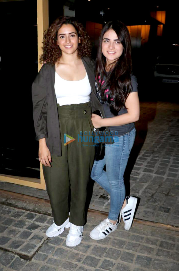 Sanya Malhotra and Radhika Madan snapped during media interaction while promoting Pataakha