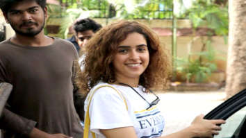Sanya Malhotra spotted at Silver Beach Cafe in Juhu