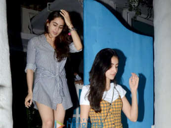 Sara Ali Khan and Ananya Pandey spotted at Olive in Bandra