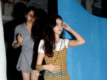 Sara Ali Khan and Ananya Pandey spotted at Olive in Bandra