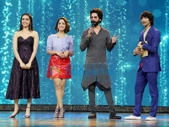 Shahid Kapoor, Shraddha Kapoor and Yami Gautam snapped promoting 'Batti Gul Meter Chalu' on sets of India’s Best Dramebaaz