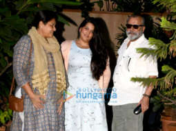 Shahid Kapoor and family snapped at their house