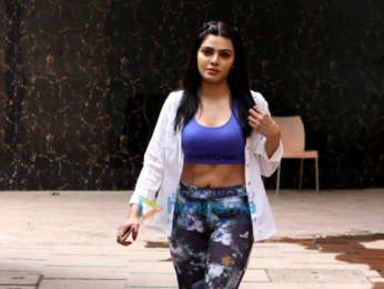 Sherlyn Chopra spotted at Body Sculpture gym in Juhu