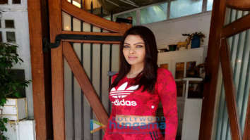 Sherlyn Chopra spotted at The Fable Cafe in Juhu