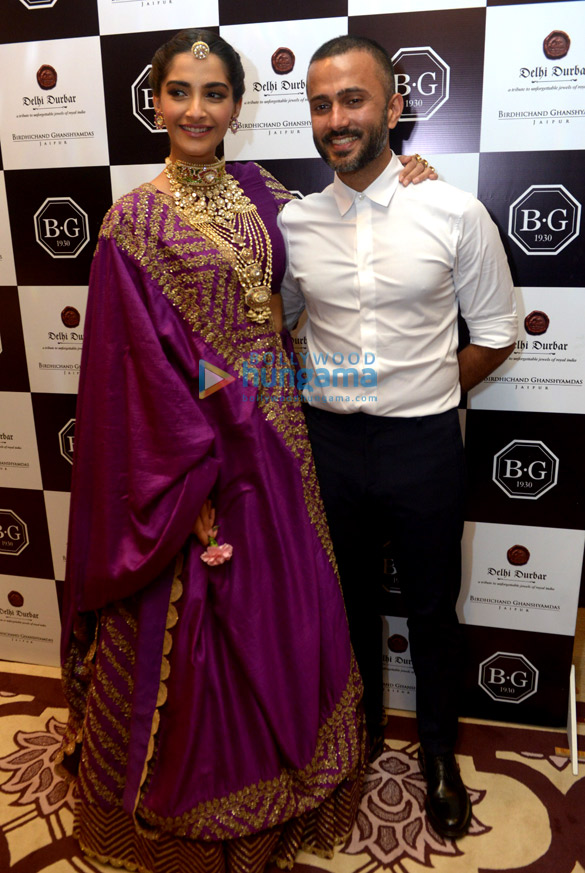 Sonam Kapoor Ahuja and Anand Ahuja snapped attending an event in Delhi