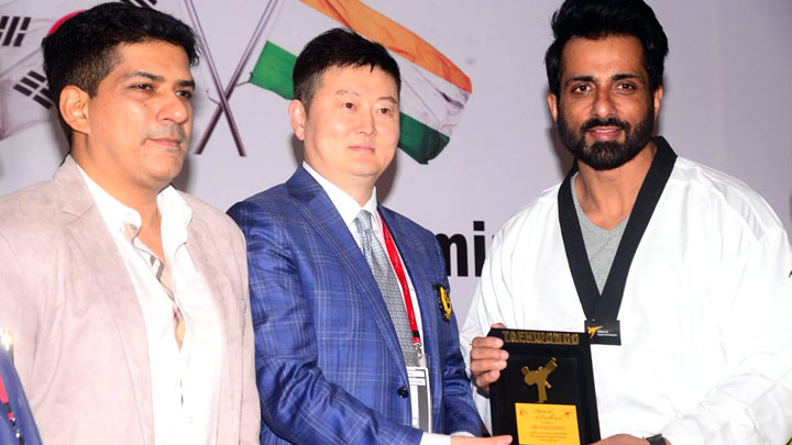 Sonu Sood & IPS Yashasvi Singh Yadav IG Police awarded with the Doctorate Degree of Taekwondo