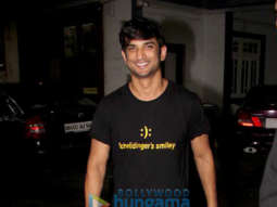Sushant Singh Rajput and Abhishek Kapoor snapped at a dubbing studio