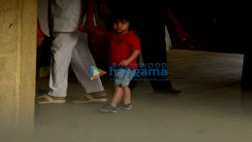 Taimur Ali Khan spotted at playschool in Bandra