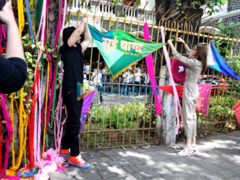 Varun Dhawan and Anushka Sharma snapped at Wilson College to promote Sui Dhaaga - Made In India