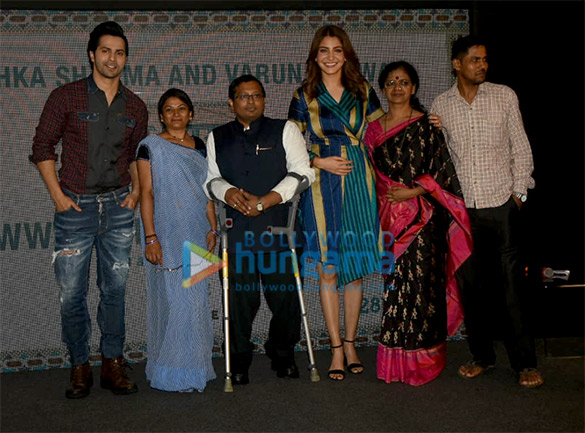 varun dhawan and anushka sharma snapped during sui dhaaga made in india promotions 2