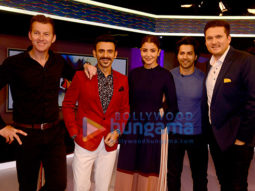 Varun Dhawan and Anushka Sharma visits Star Sports studio to promote the film ‘Sui Dhaaga – Made in India’ on Nerolac Cricket Live