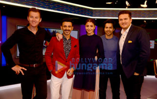 Varun Dhawan and Anushka Sharma visits Star Sports studio to promote the film ‘Sui Dhaaga – Made in India’ on Nerolac Cricket Live