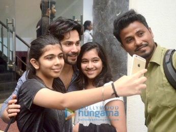 Varun Dhawan snapped outside his gym in Bandra