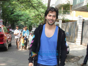 Varun Dhawan spotted at the gym