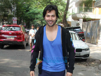 Varun Dhawan spotted at the gym