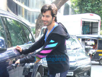 Varun Dhawan spotted at the gym