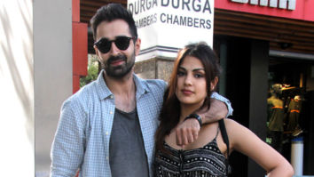 Varun Mitra and Rhea Chakraborty spotted at Vishesh Films’ office in Khar