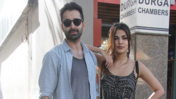 Varun Mitra and Rhea Chakraborty spotted at Vishesh Films’ office in Khar