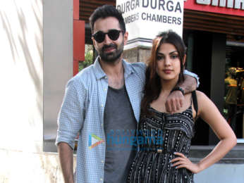 Varun Mitra and Rhea Chakraborty spotted at Vishesh Films' office in Khar