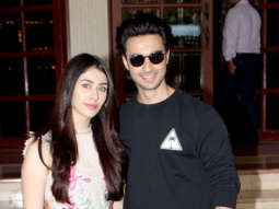 Warina Hussain and Aayush Sharma snapped at 91.1 FM Radio City office for Loveratri promotions