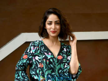 Yami Gautam and Divyendu Sharma snapped at T-Series office for Batti Gul Meter Chalu promotions