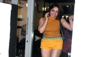 Yami Gautam snapped outside the BBlunt salon in Bandra