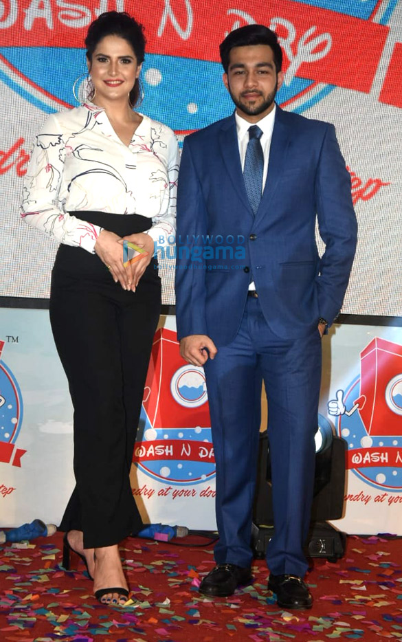 zareen khan launches wash n dry app 3