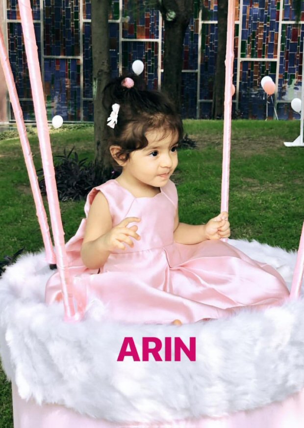 Ghajini actress Asin's daughter Arin turns one; shares first photos of her with husband Rahul Sharma