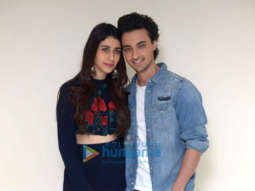 Aayush Sharma and Warina Hussain snapped promoting LoveYatri Delhi
