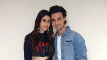 Aayush Sharma and Warina Hussain snapped promoting LoveYatri Delhi