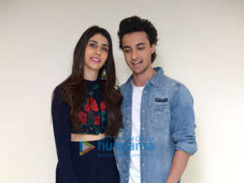 Aayush Sharma and Warina Hussain snapped promoting LoveYatri Delhi