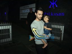 Aayush Sharma spotted with Ahil Sharma at Hakkasan in Bandra