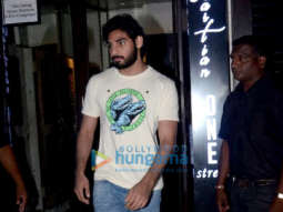 Ahan Shetty and Athiya Shetty spotted at Bastian in Bandra