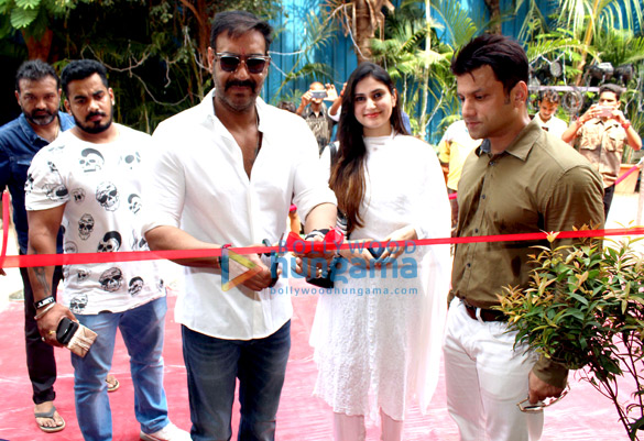 ajay devgn nupur sanon and others grace the launch of open china and sheesha sky lounge in juhu 1