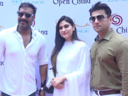 Ajay Devgn as Chief Guest at the opening of new Restaurant