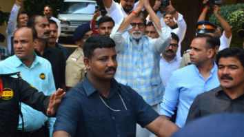 Amitabh Bachchan greets fans and media on his 76th birthday celebrations