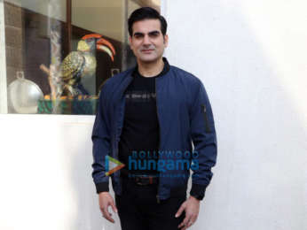 Arbaaz Khan snapped during 'Jack And Dil' interviews at Sun N Sand in Juhu