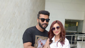 Arjun Kapoor and Parineeti Chopra snapped promoting Namaste England in Delhi