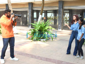 Arjun Kapoor and Parineeti Chopra snapped promoting their movie Namaste England at Novotel, Juhu