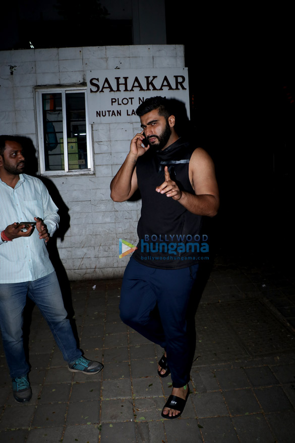 Arjun Kapoor snapped outside a clinic in Juhu