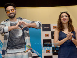 Ayushmann Khurrana and Radhika Apte snapped promoting their film ‘AndhaDhun’ at a college in Delhi
