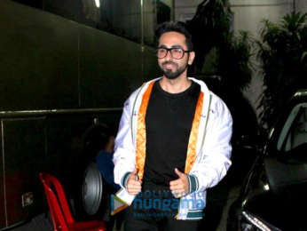 Ayushmann Khurrana and Sanya Malhotra promote Badhaai Ho at Mehboob Studios