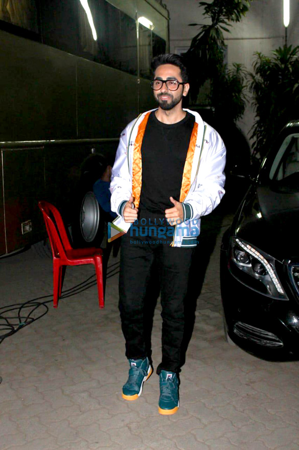 Ayushmann Khurrana and Sanya Malhotra promote Badhaai Ho at Mehboob Studios Ayushmann Khurrana and Sanya Malhotra promote Badhaai Ho at Mehboob Studios