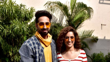 Ayushmann Khurrana and Sanya Malhotra spotted in Bandra