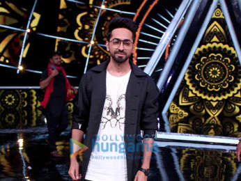 Ayushmann Khurrana snapped on sets of Indian Idol